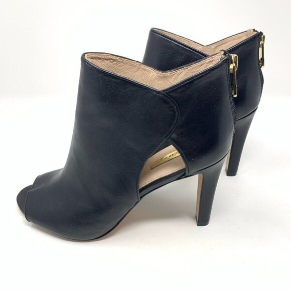 Louise et Cie Lo Ilsabelle Peep Toe Cage Zip Heels - Picture 1 of 10